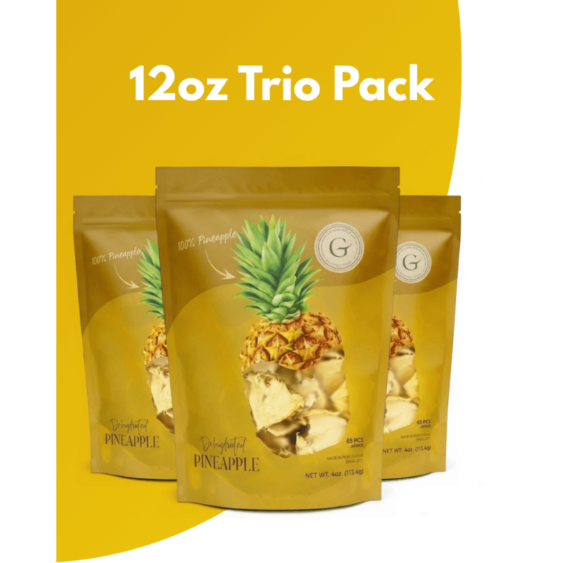 Dehydrated Pineapple Garnish – 4oz, 65+ Slices | ToGarnish - ToGarnish