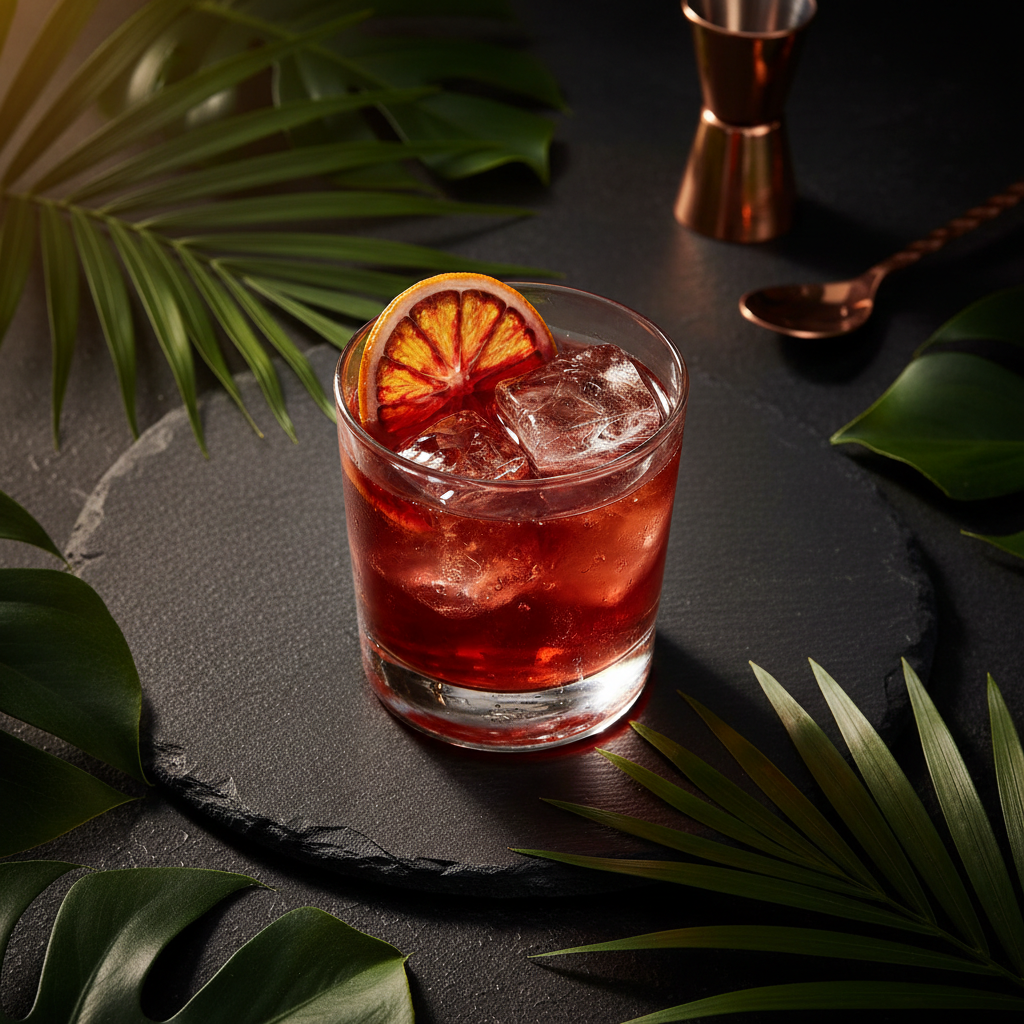 Negroni with Blood Orange
