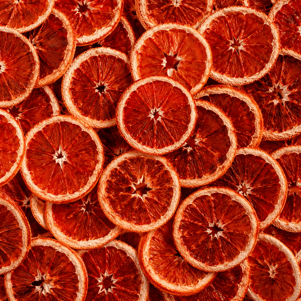 Premium dehydrated blood orange garnish for craft cocktails 65 pieces 4oz ToGarnish